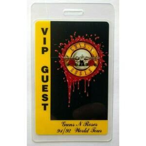 Guns N Roses Use Your Illusion Backstage Pass VIP Original 91/92 Hard Rock Music